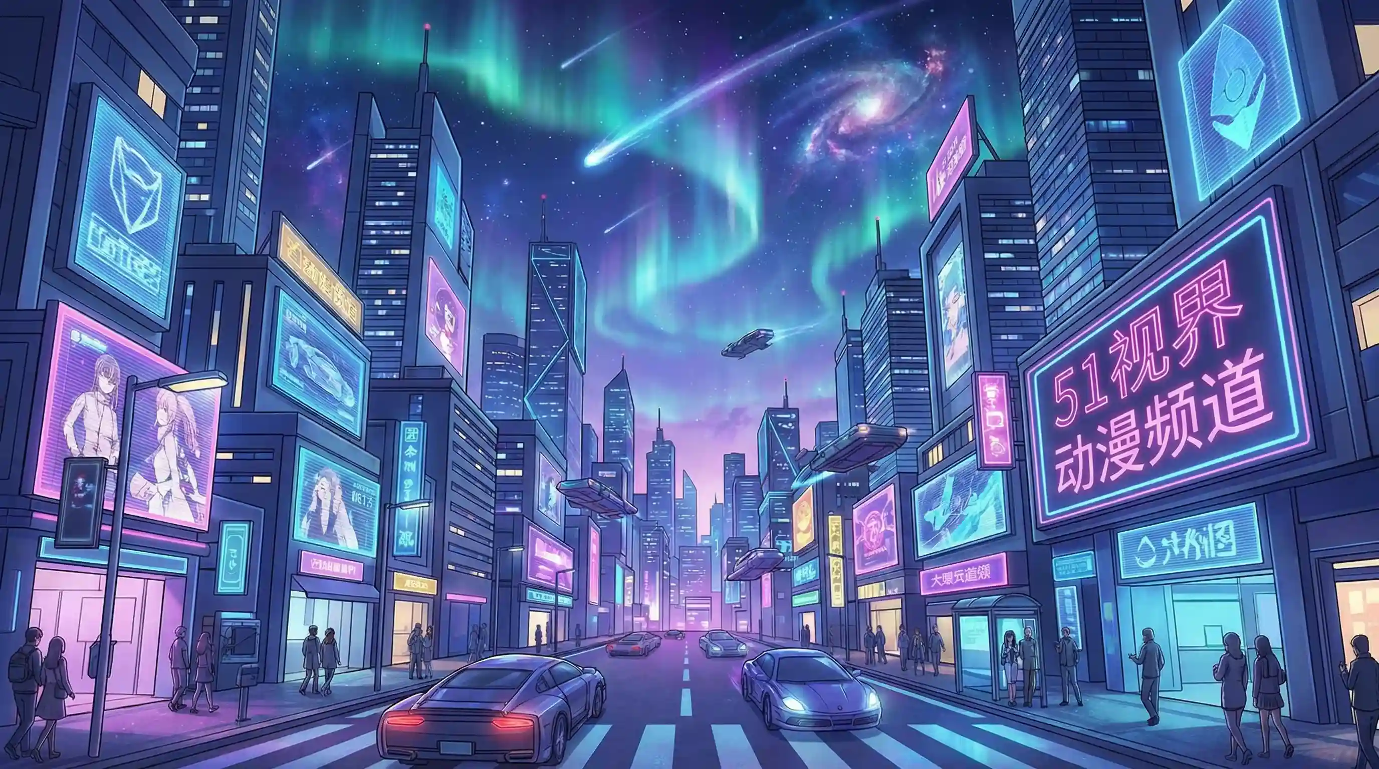 日式动漫风格城市夜景 - 绿色椅子 在线观看 动漫推荐